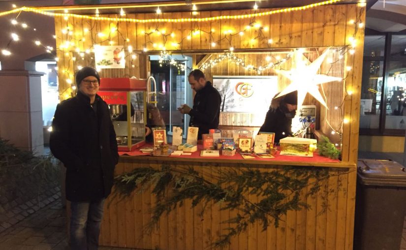 Stand auf dem Kelkheimer Weihnachtsmarkt